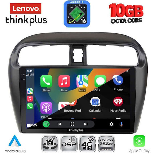 Lenovo Auto-Audiosystem für Mitsubishi Space Star BMW X2 / X6 2013–2020 (Bluetooth/USB/WiFi/GPS/Apple CarPlay/Android Auto) mit 9-Zoll-Touchscreen
