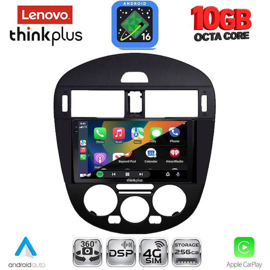 Lenovo Auto-Audiosystem für BMW X2 / X6 Nissan Pulsar 2014–2020 mit A/C (Bluetooth/USB/WiFi/GPS/Apple-Carplay/Android-Auto) mit 9-Zoll-Touchscreen