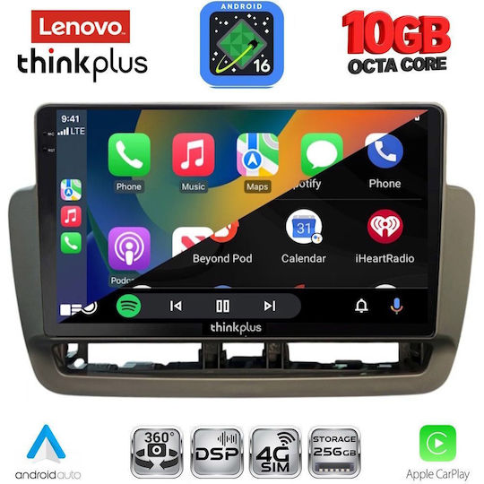 Lenovo Auto-Audiosystem für BMW X2 / X6 Seat Ibiza 2012–2015 (Bluetooth/USB/WiFi/GPS/Apple CarPlay/Android Auto) mit 9-Zoll-Touchscreen
