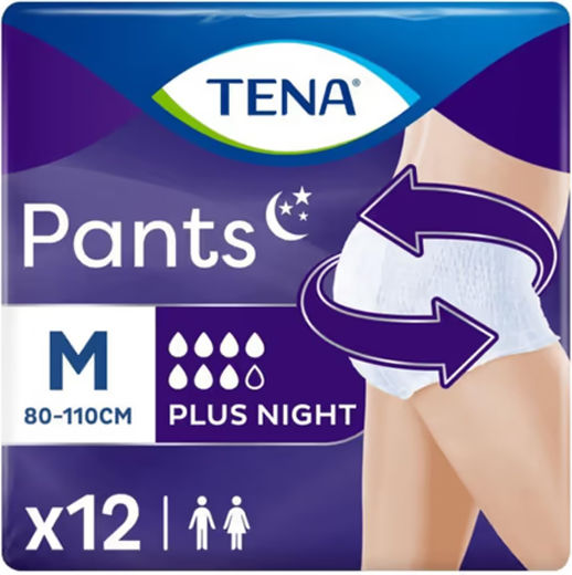 Plus Night Πάνες Βρακάκι Ακράτειας Medium 12τμχ