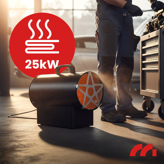 MalTec Βιομηχανικό Αερόθερμο Αερίου 25kW