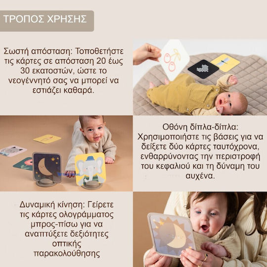 Taf Toys Ζωάκι My 1st Discoveries Flash Cards για Νεογέννητα