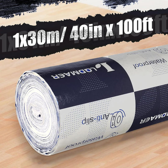 Self-adhesive Anti-slip Protective Floor Film 1x31 M Black White
