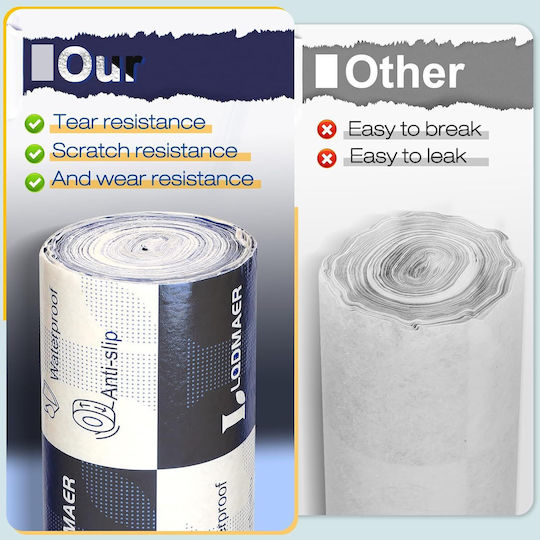 Self-adhesive Anti-slip Protective Floor Film 1x31 M Black White