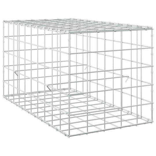 vidaXL Steel Gabion Basket for Garden Fencing 50x100x50 cm Silver