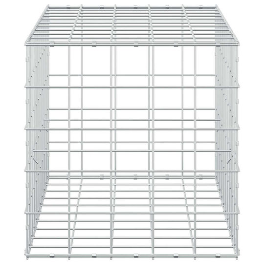 vidaXL Steel Gabion Basket for Garden Fencing 50x100x50 cm Silver