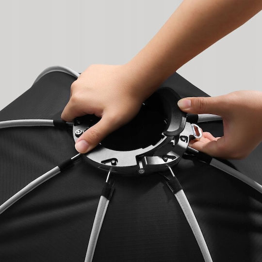 Ulanzi Qs80 Softbox Octogonal 80 cm cu Grilă, Montură Bowens, Eliberare Rapidă