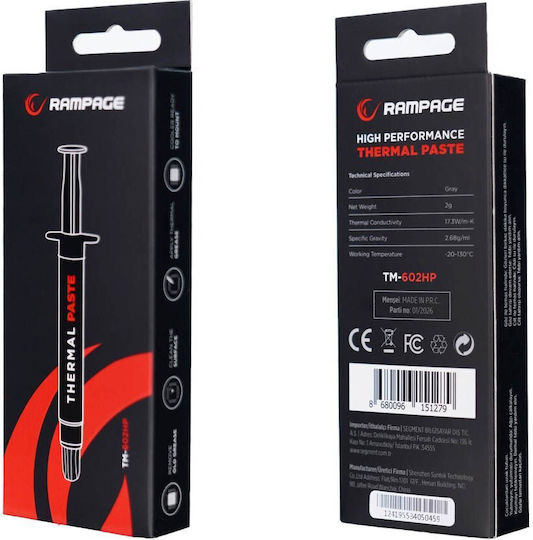 Rampage Rampage Tm-602hp Thermal Paste Processor 17.3 W Mk 2 G