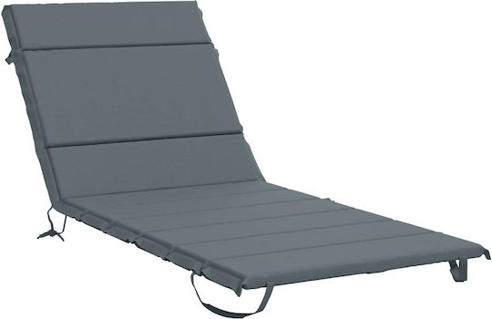 vidaXL Pernă pentru șezlong cu spătar Gemert Albastră 70x200 cm