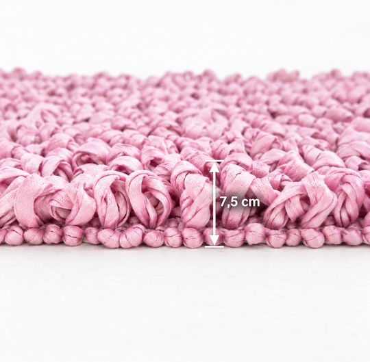 MRShome Evora 50x70cm Handmade Pink rug MRShome Evora 50x70cm Handmade Pink rug