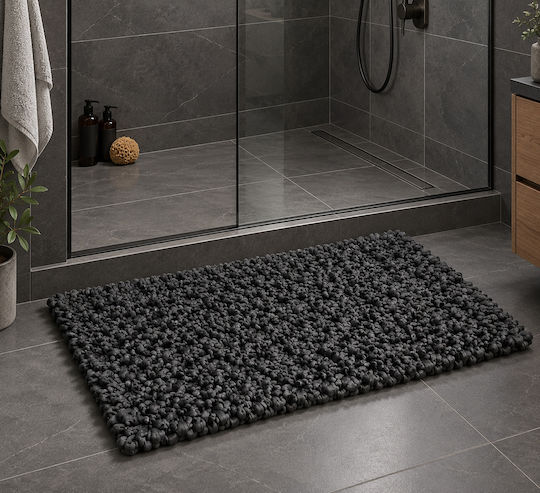 MRShome Evora Handmade Rectangular Rug Black 60x120cm