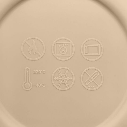 Relaxdays Set de Recipiente Alimentare din Silicon Bej 14,5x14,5 cm 4 buc