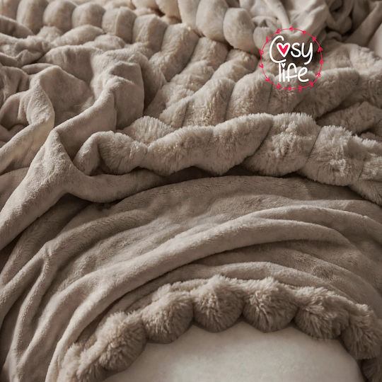 Cosy Life Single Sherpa Comforter 160x220 cm Brown Cosy Life Single Sherpa Comforter 160x220 cm Brown