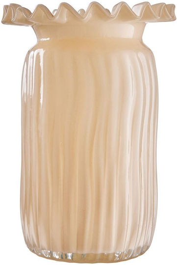 Butlers Βάζο Γυάλινο Cream Μπεζ Φ16xΥ23cm