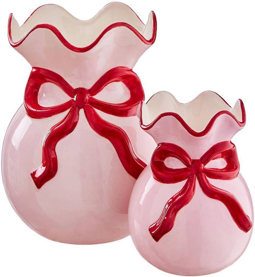 Butlers Decorative Ceramic Vase Present Pink 10x10xH13cm