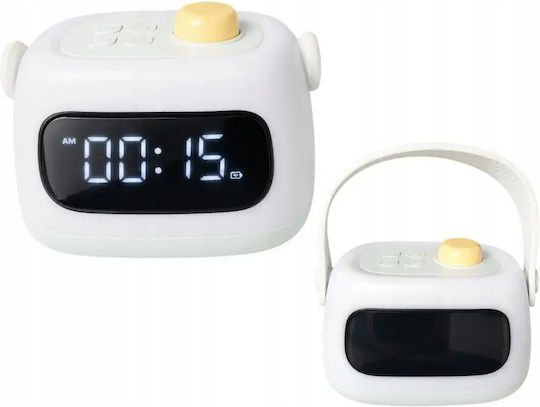 Verk Group Digital LED Tabletop Clock with Alarm Clock