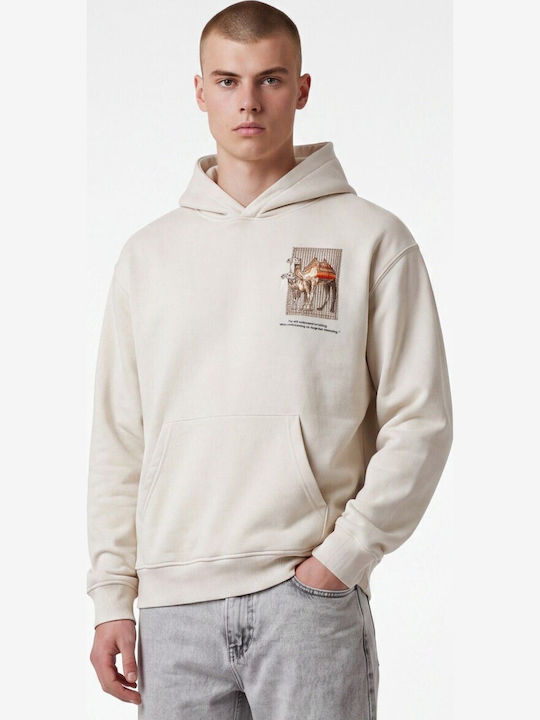 Hooded Sweatshirt Camel Beige