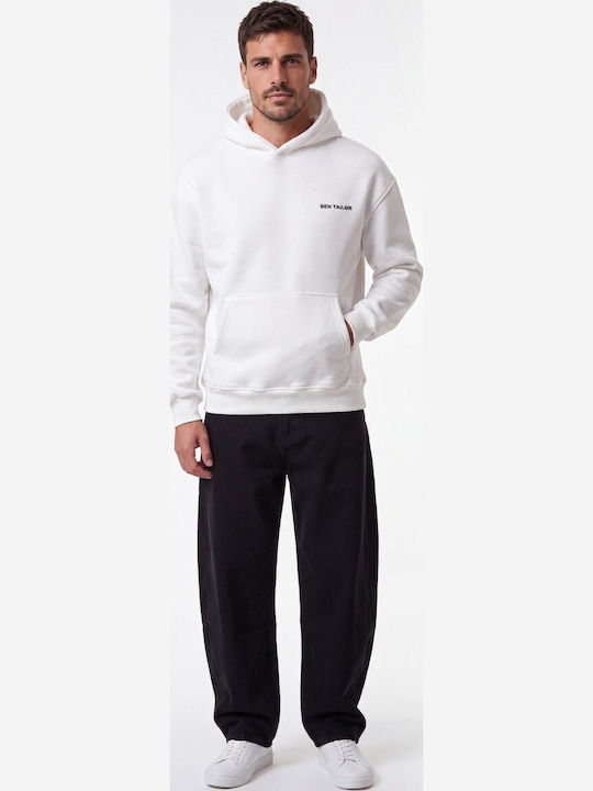 Ecru Hooded Sweatshirt