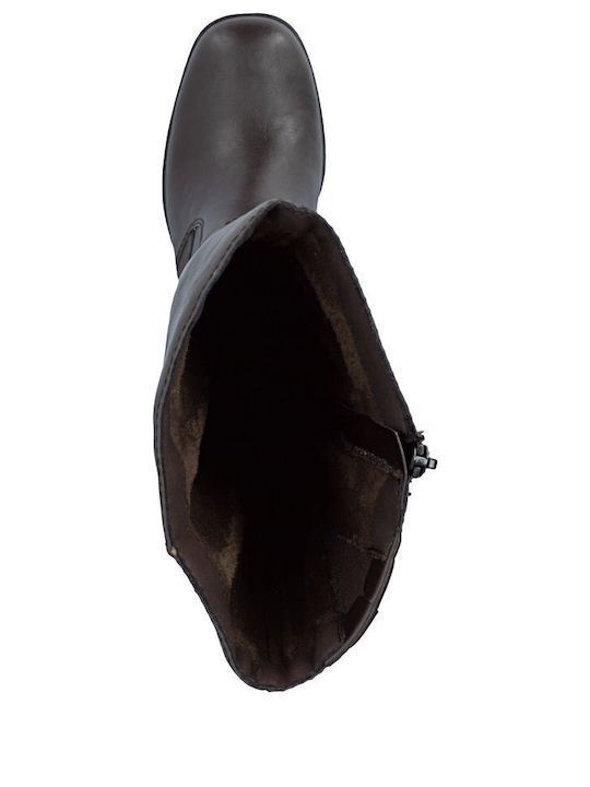 Women's Boots with Medium Heel Brown