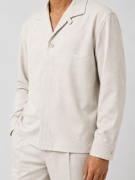 Μακρυμάνικo Overshirt Stone