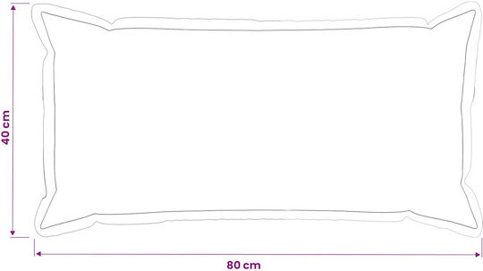 vidaXL Pernă de canapea Houten Neagră 40x80 cm