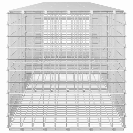 vidaXL Steel Gabion Basket for Garden Fencing 5x5x50 cm Silver