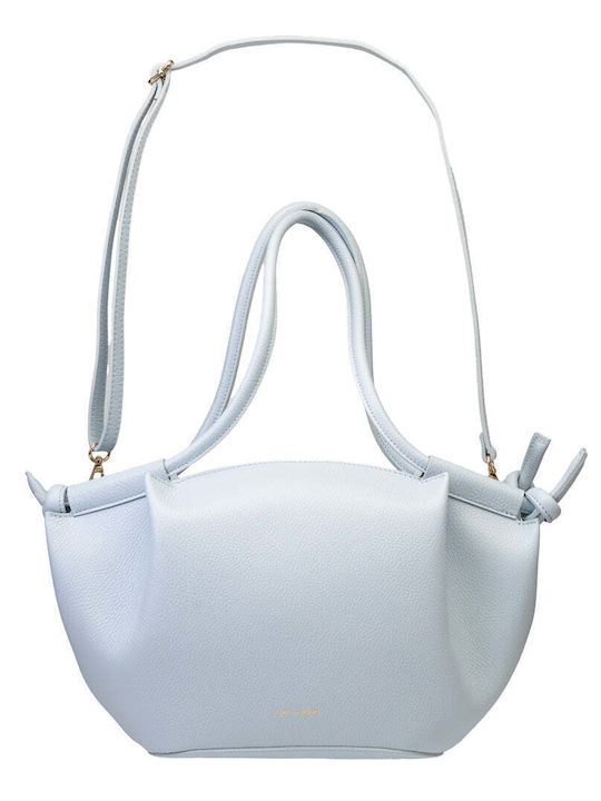 Karina Leather Women's Shoulder Bag Light Blue