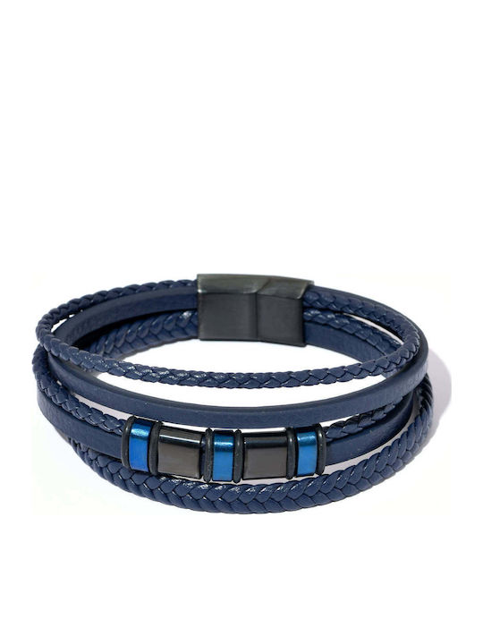 Toro Nero Brățară pentru bărbați din piele 21 cm Toro Nero Brățară pentru bărbați din piele 21 cm