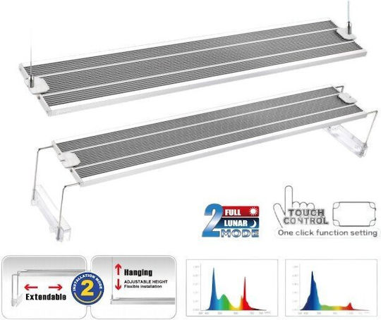 Aptel LED Лампа за Осветление на Аквариум с Тюркоазена Светлина 36 W