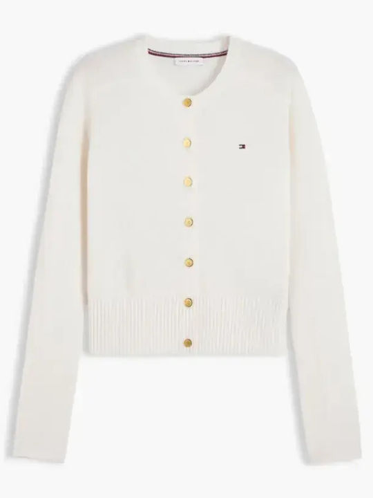 Women's Cardigan with Buttons Ecru