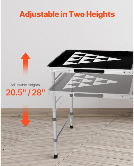 Vevor Folding Aluminum Camping Table Black