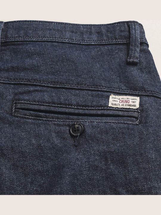 Pantaloni Bărbați Chino Slim Fit Albaștri