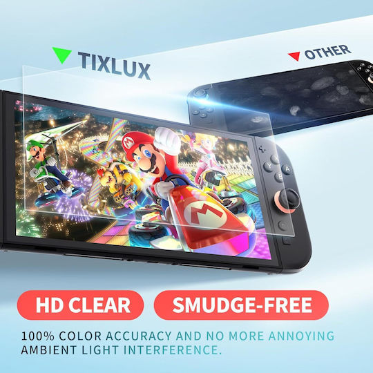 Set 3 Tempered Protective Glasses Nintendo Switch Console 2