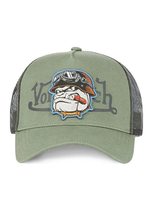 Von Dutch шапка Bull Cap в цвят каки Von Dutch шапка Bull Cap в цвят каки