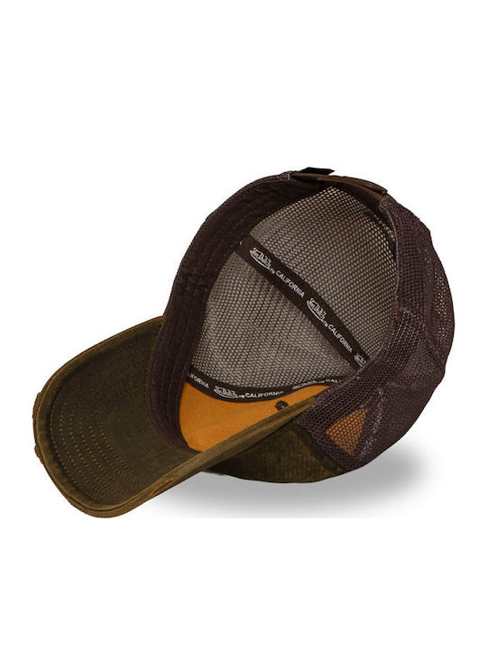 Шапка Von Dutch Mac Cap в тъмночервен цвят