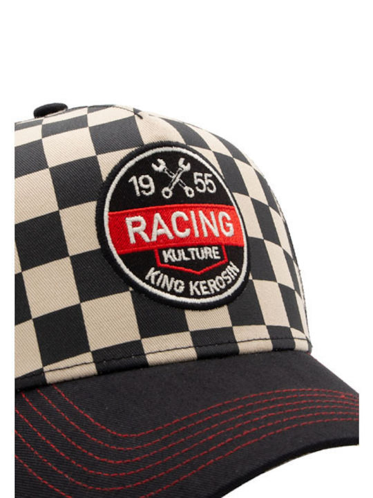 King Kerosin Șapcă Racing Culture Neagră