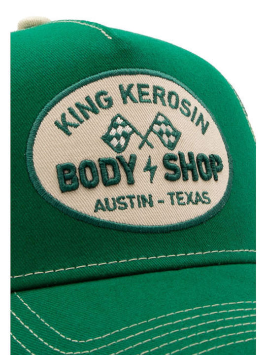 King Kerosin Șapcă Body Shop Verde
