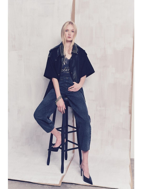 High-Rise Women's Jeans in Regular Fit Black