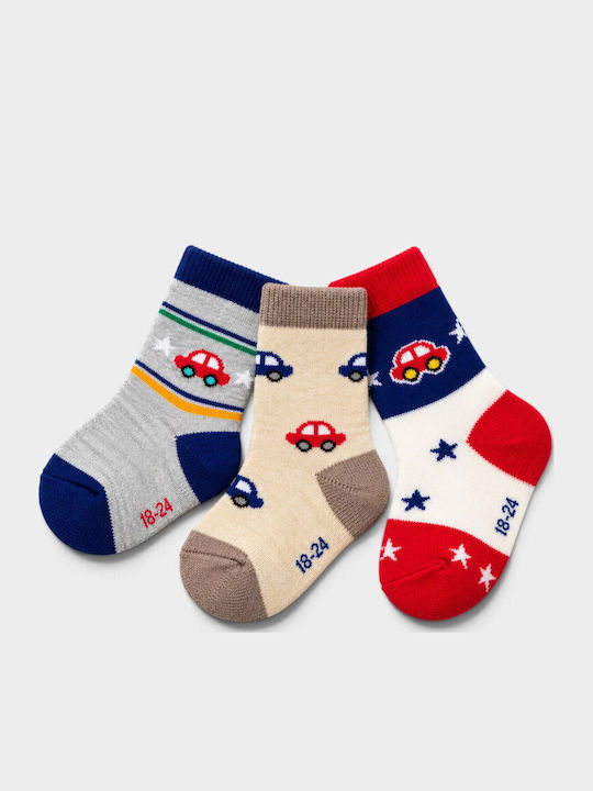 Design Socks Παιδικές Κάλτσες Πολύχρωμο 3 Ζευγάρια