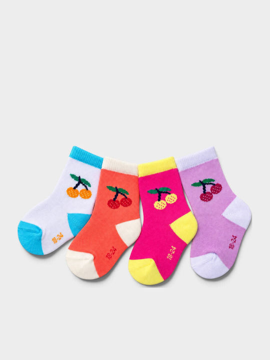 Design Socks Παιδικές Κάλτσες Πολύχρωμο 4 Ζευγάρια