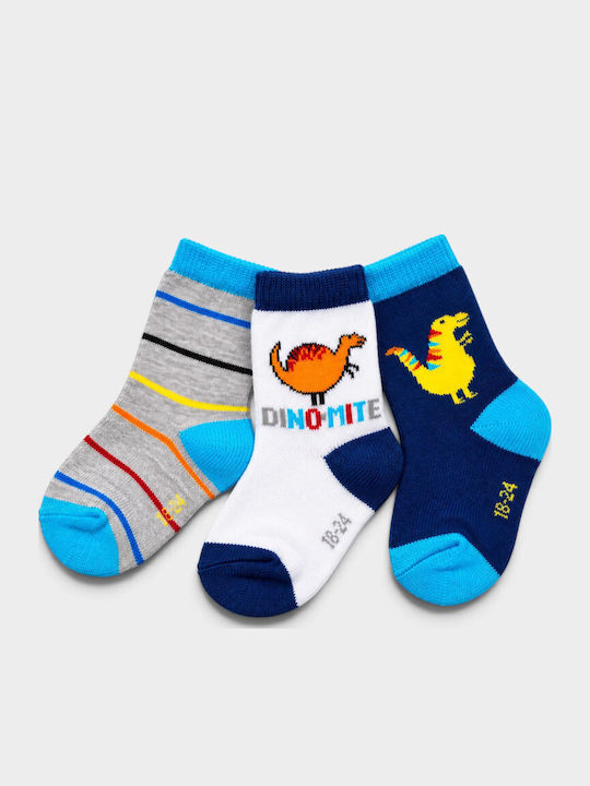 Design Socks Παιδικές Κάλτσες Πολύχρωμο 3 Ζευγάρια