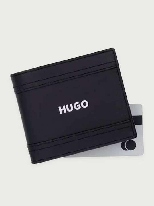Schwarze Herrenlederbrieftasche