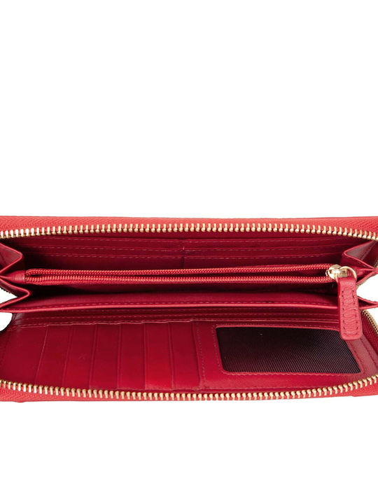 Leather Women's Wallet Red