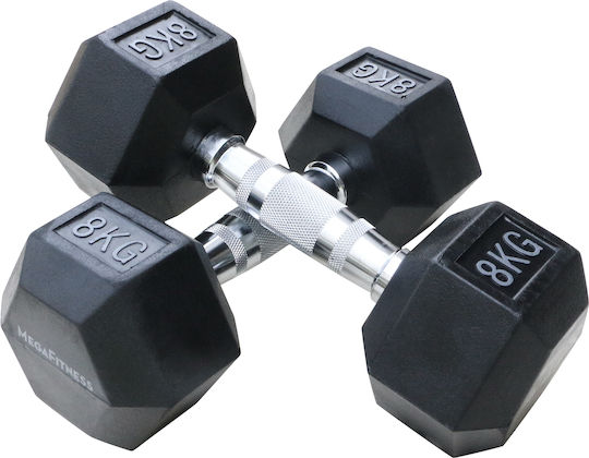 MegaFitness Sechseckhantel 1 x 8 kg
