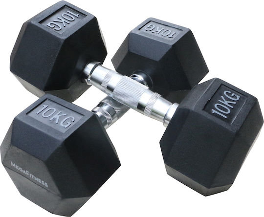 MegaFitness Sechseckhantel 1 x 10 kg