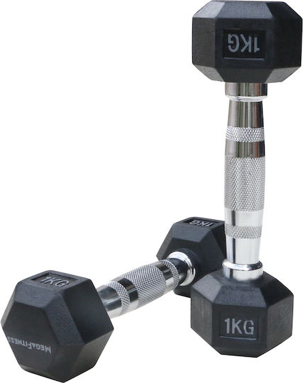 MegaFitness Sechseckhantel 1 x 1 kg