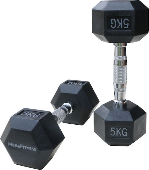 MegaFitness Sechseckige Hantel 1 x 5 kg
