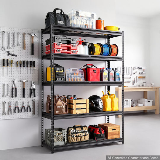 Vevor Dexion Shelving Unit 122x45x181.3cm with 5 Shelves Total Load Capacity 1135kg