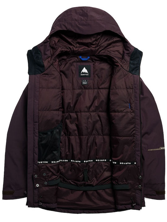Burton Reserve 2l Insulated 302531E5C Ανδρικό Μπουφάν για Σκι & Snowboard Καφέ
