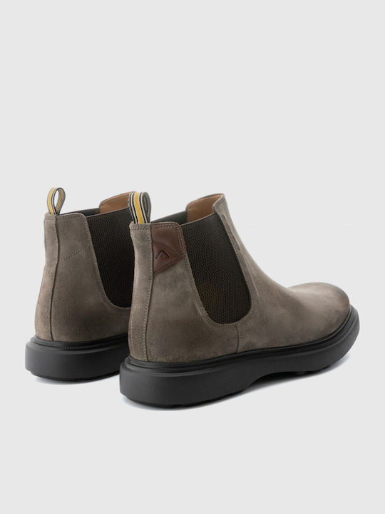 Brown Leather Chelsea Boots